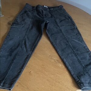 Black cargo ankle Pants